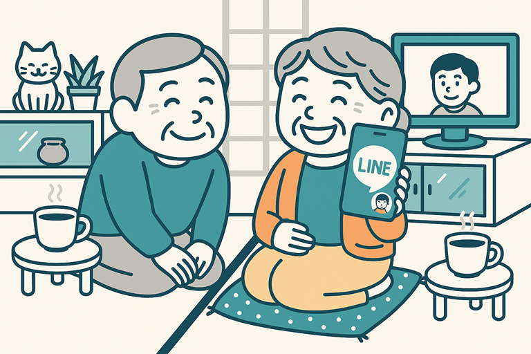 笑顔の高齢夫婦のイメージ